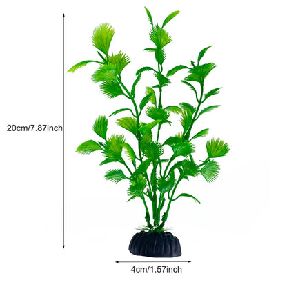 Aquarium Decor Plants - Plastic Aquatic Plant Accessories