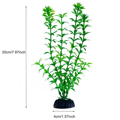 Aquarium Decor Plants - Plastic Aquatic Plant Accessories